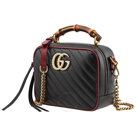 gucci marmont bamboo handle|Gucci bamboo bag harper's.